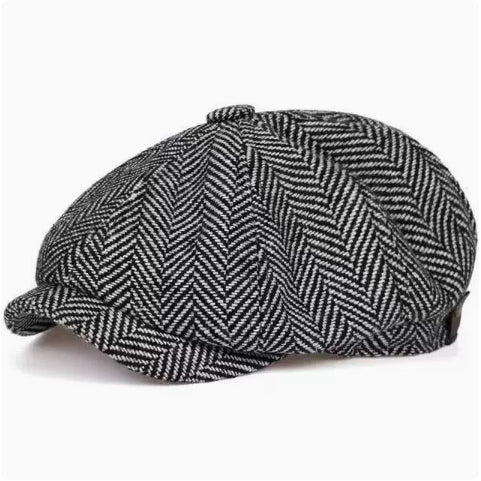 Octagonal Newsboy Cap