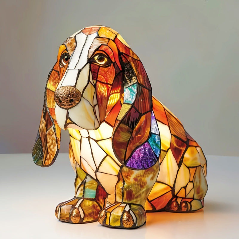 Color-Changing Dog Figure Lamp
