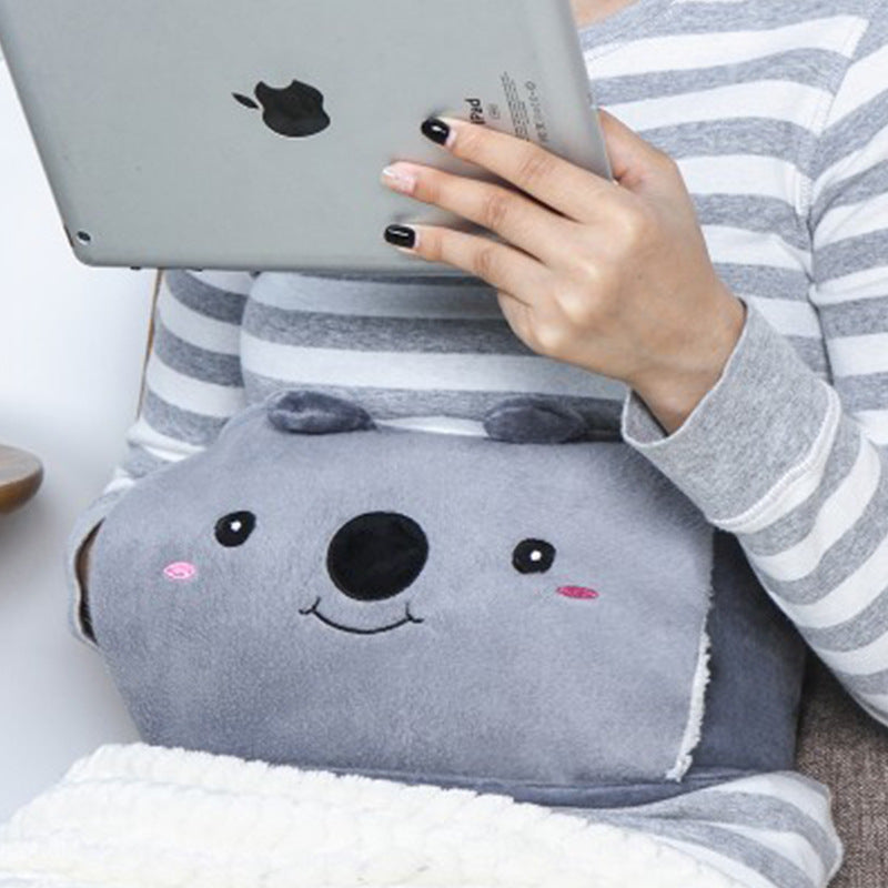 Plush Belly Warmer with Hot Water Bottle