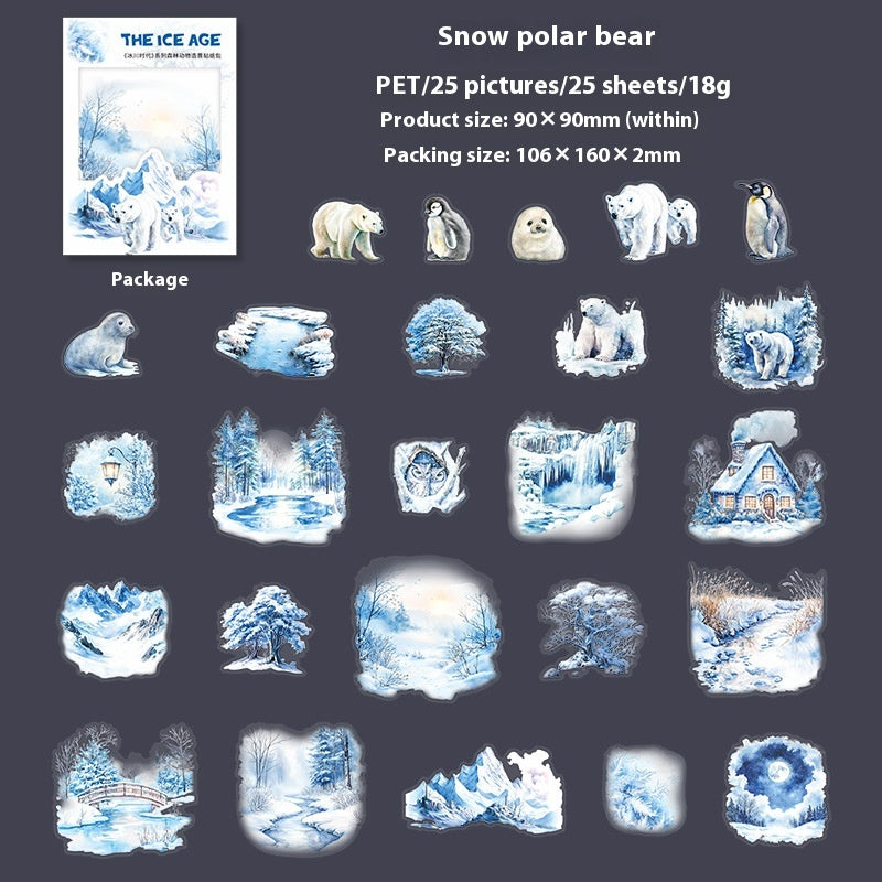 Winter Animal Journal Stickers