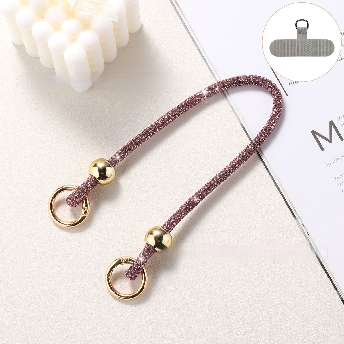Rhinestone Phone Lanyard