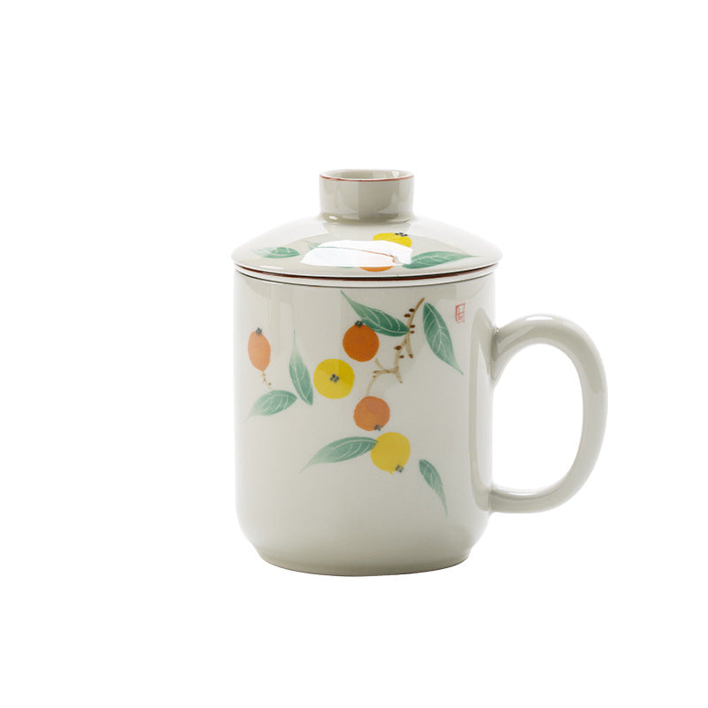 Hand-Painted Loquat Mug