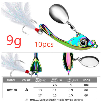 Spinning Spoon Fishing Lure