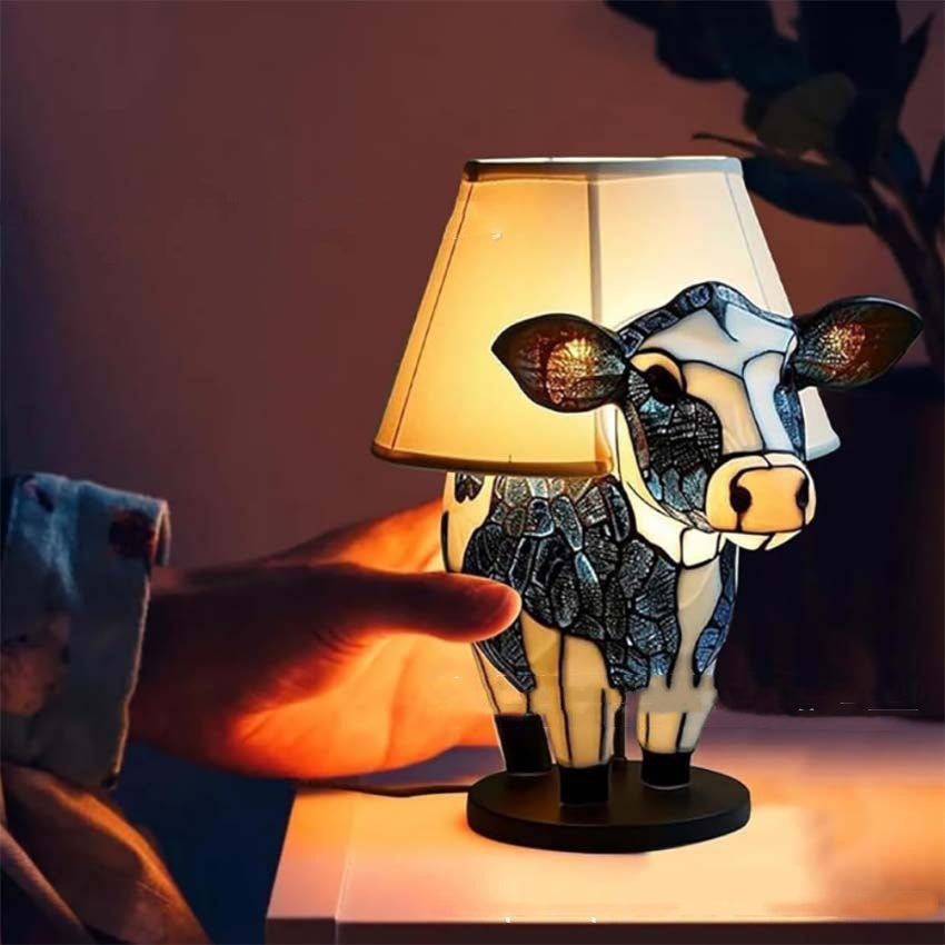 Flower Cow Table Lamp