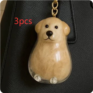 Dog Breed Fuzzy Keychain