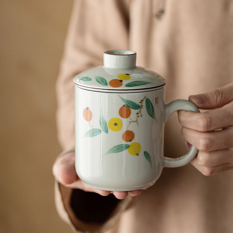Hand-Painted Loquat Mug