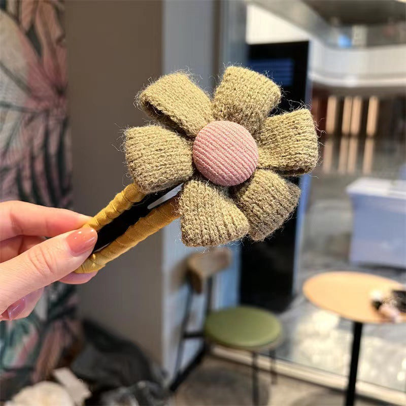 Large Fabric Flower Hair Clip