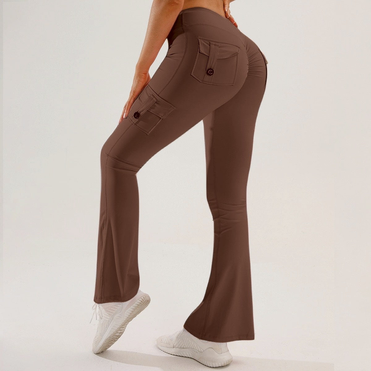 Women's Flared Yoga Cargo Pants