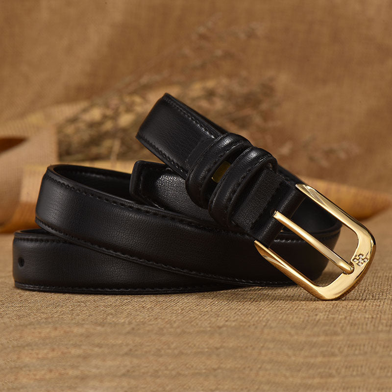 Double-Ring Leather Belt