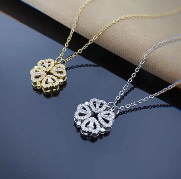 4-in-1 Heart Clover Necklace