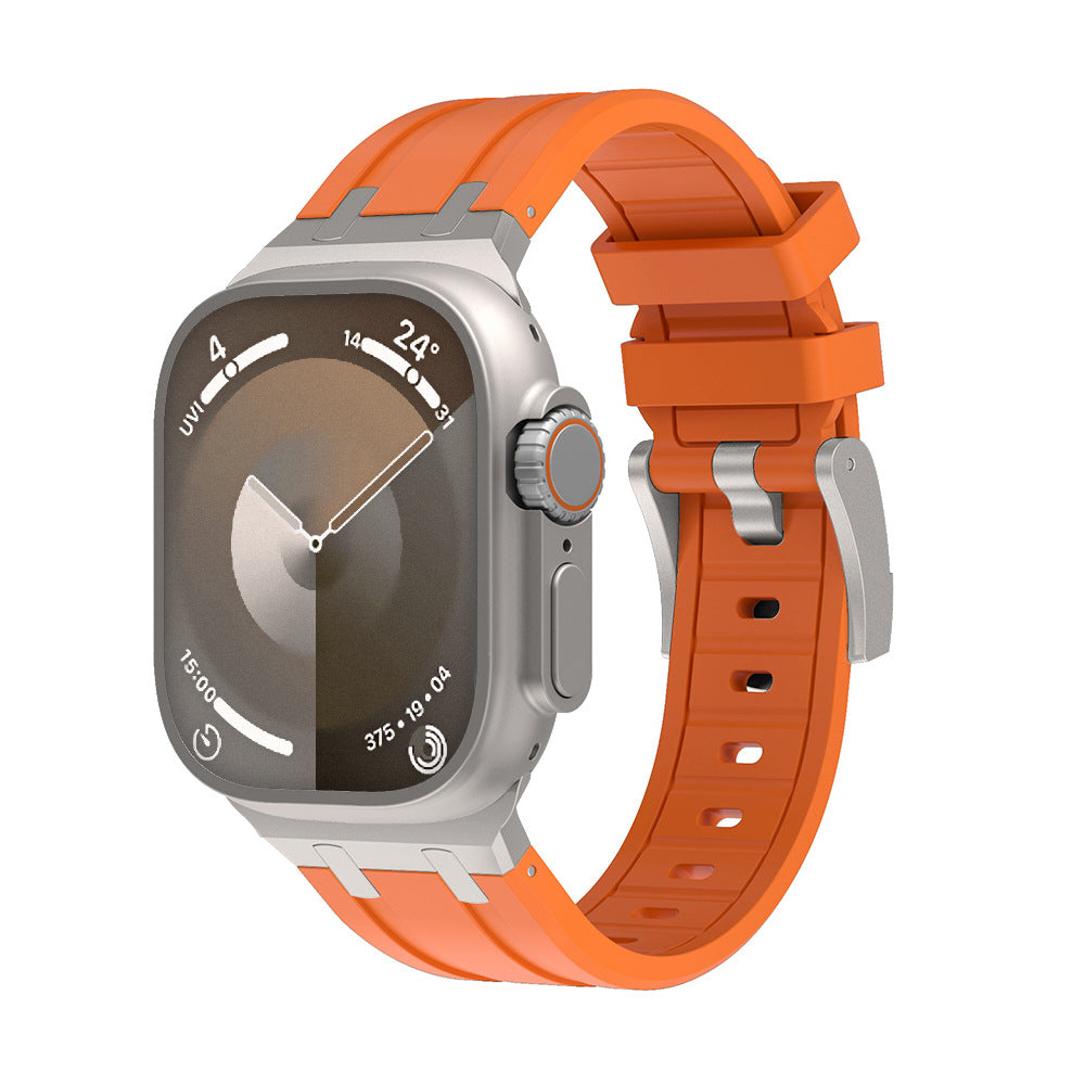 Two-Tone Silicone Smartwatch Band
