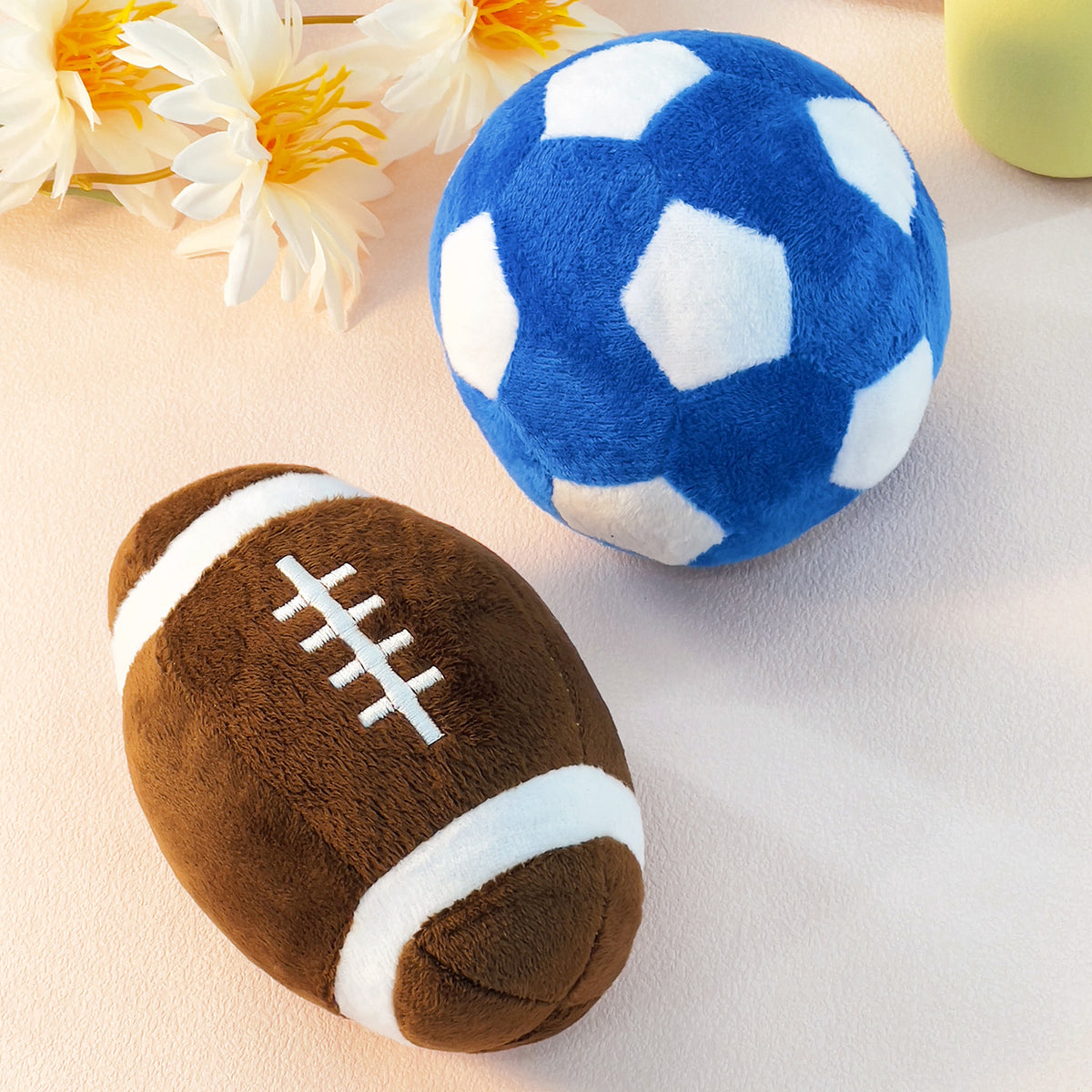 Football & Rugby Plush Dog Toy