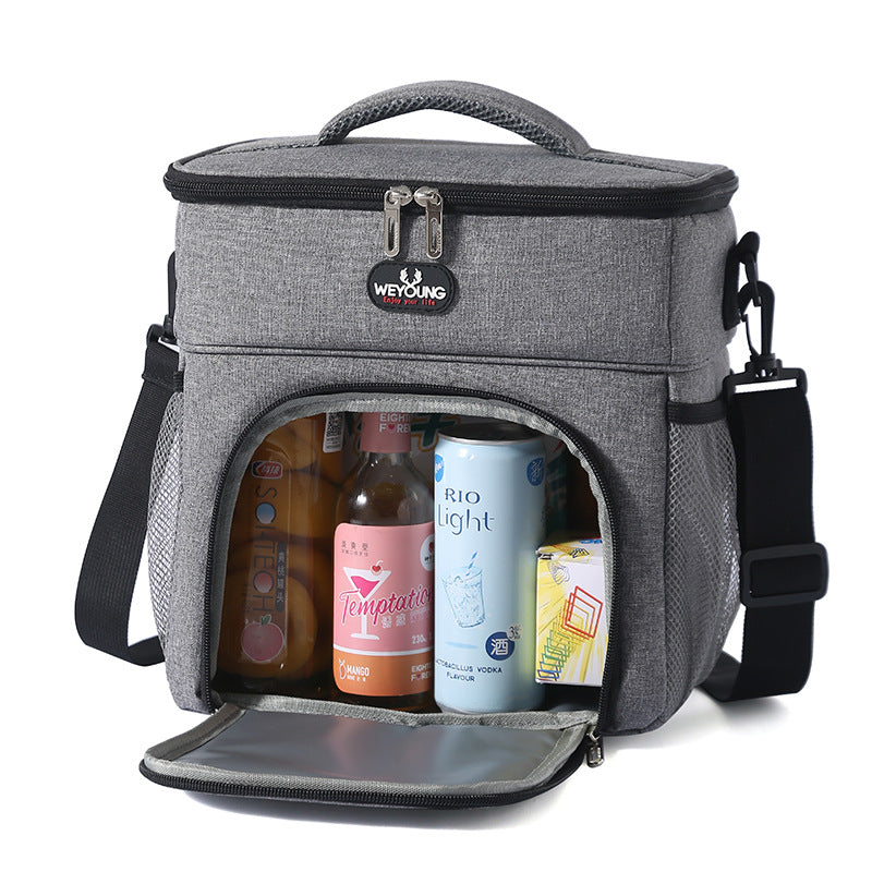 Large Insulated Double Lunch Bag