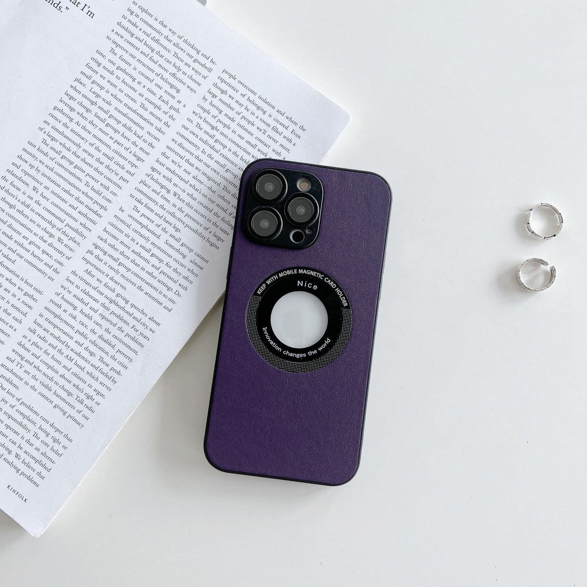 Magnetic Mirror Silicone Case