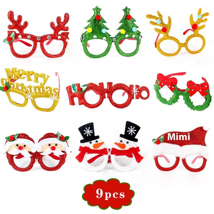 Christmas Party Glasses & Hat Set