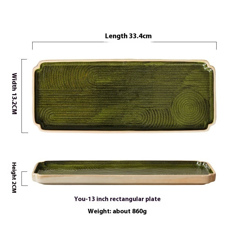 Rectangular Porcelain Sushi Plate