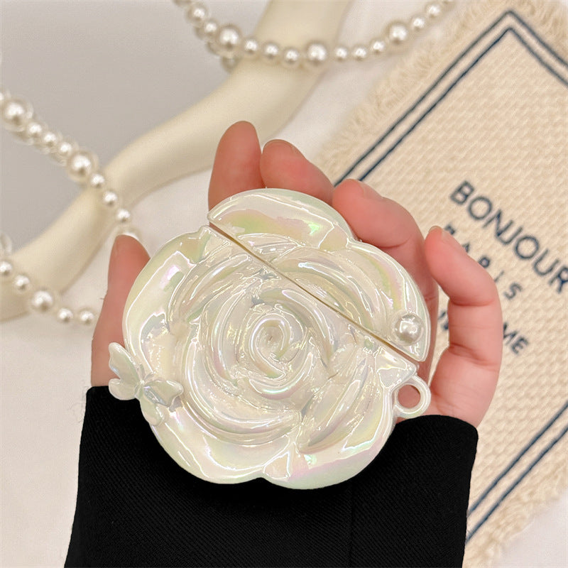 Pearl Camellia AirPods Case