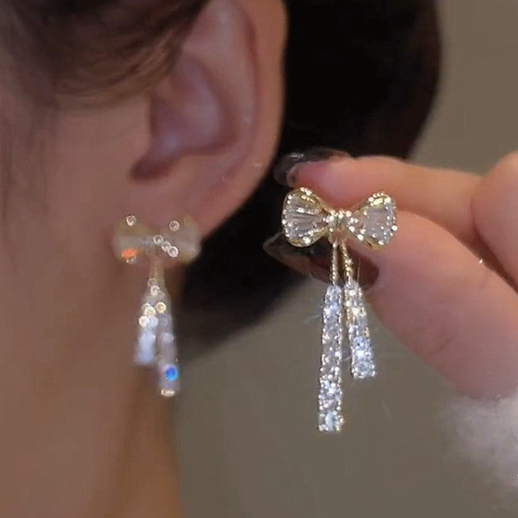 Rhinestone Butterfly Earrings