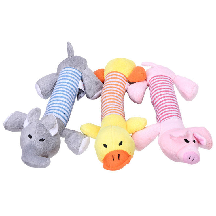 Long Elephant Plush Dog Toy