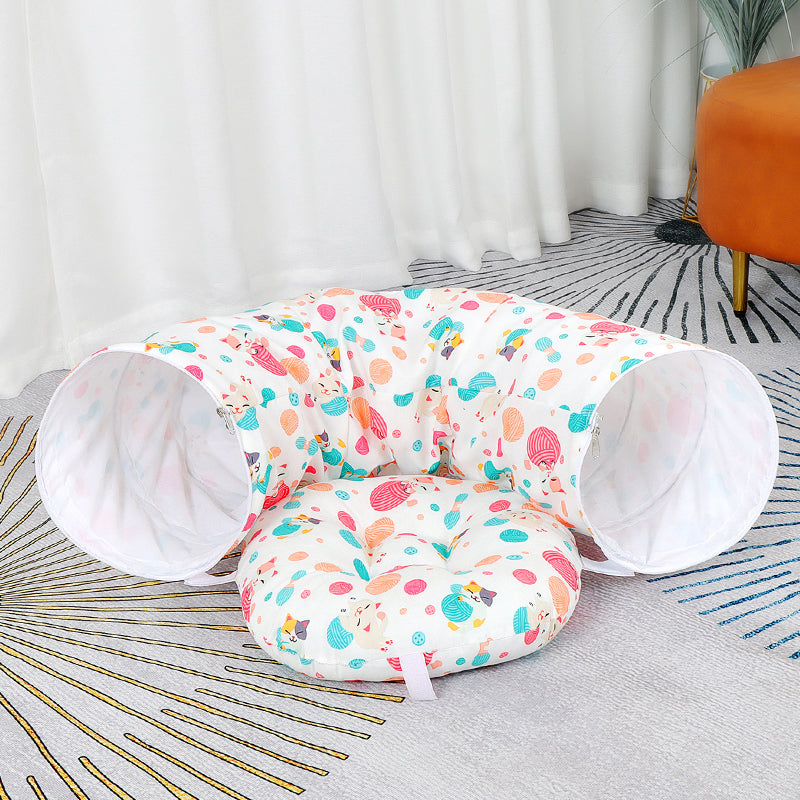 Donut Cat Tunnel Bed