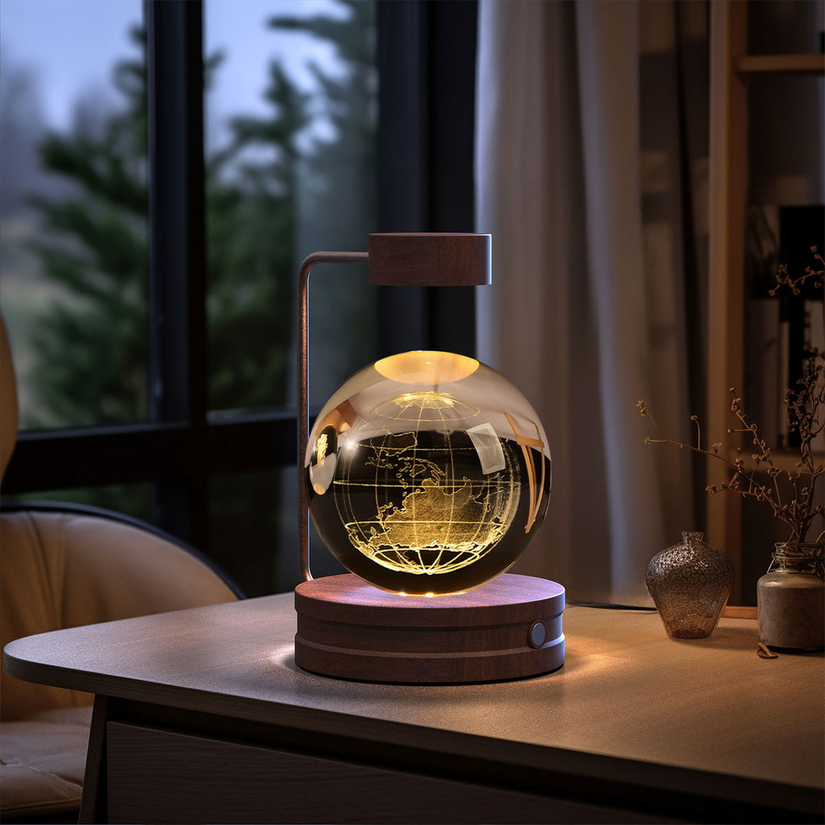 3D Crystal Ball Night Light