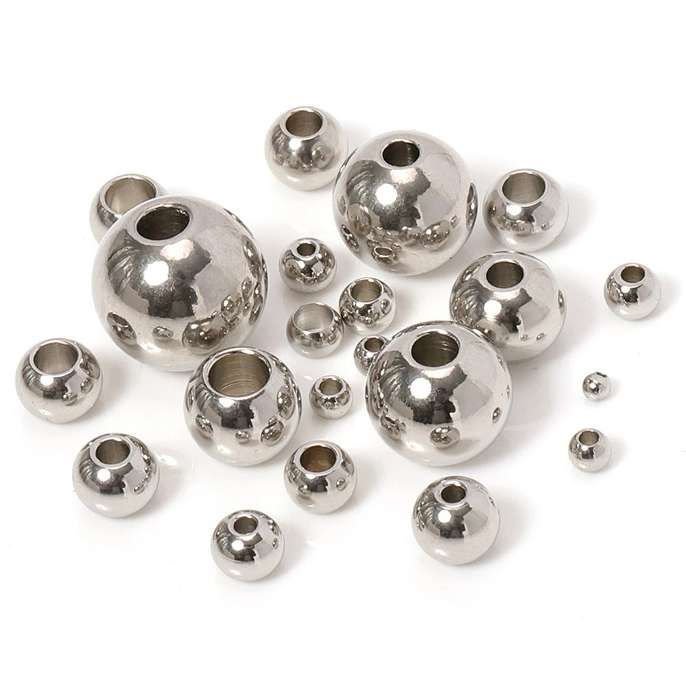 Stainless Steel Spacer Beads (100 pcs)