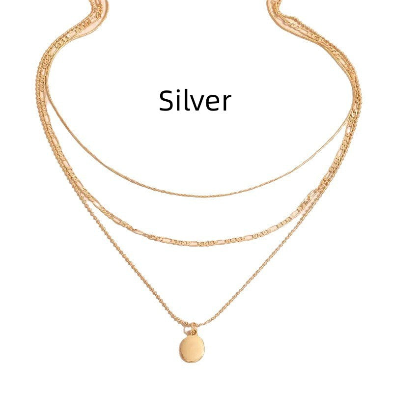 Vintage Oval Pendant Necklace
