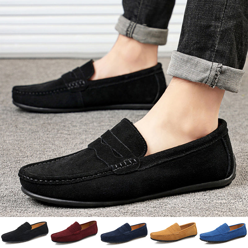 Men's Suede Slip-On Loafers