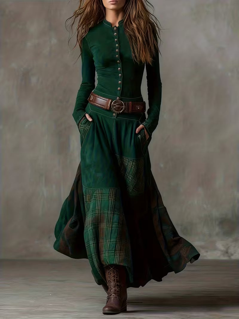 Women's Plaid Shirt Dress