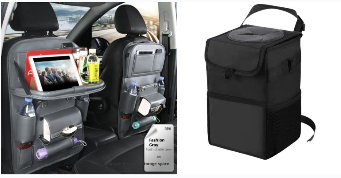 Faux Leather Seat-Back Car Organizer