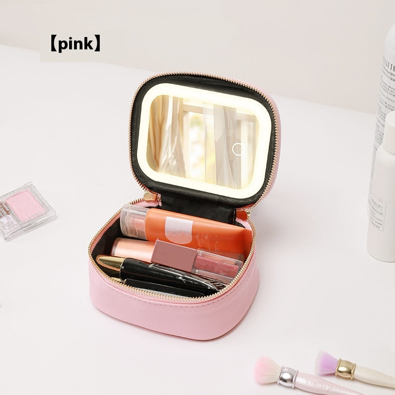 Makeup Bag with LED Mirror