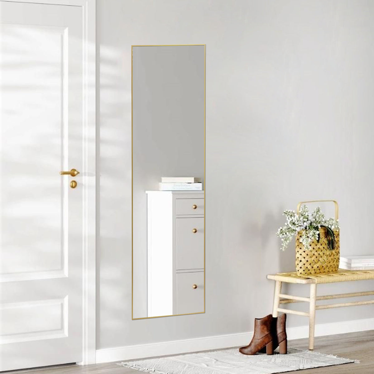 Arched Floor Standing Mirror