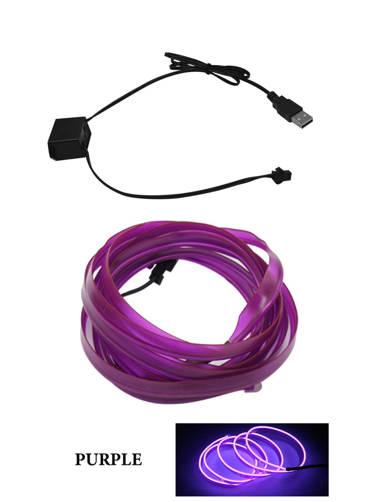 USB Neon Dashboard Light Strip