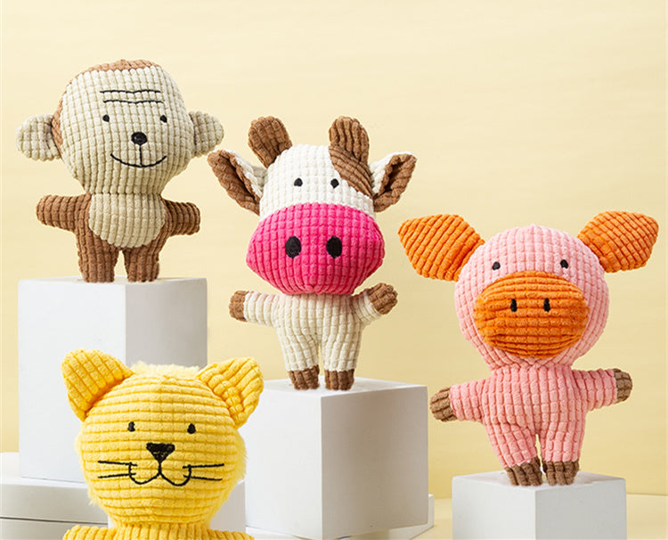 Squeaky Plush Animal Dog Toys
