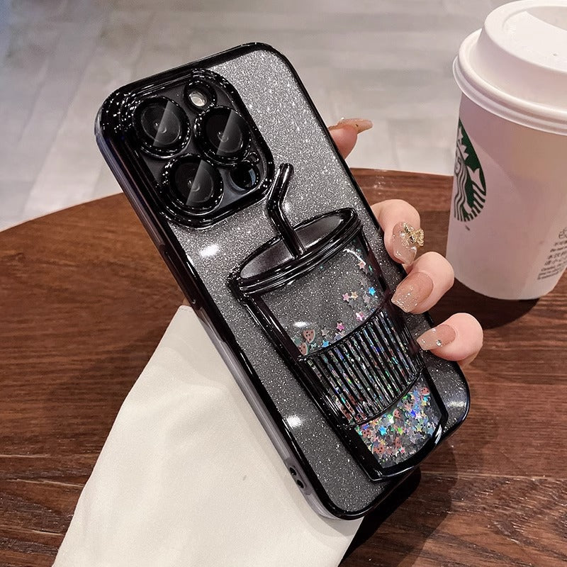 3D Drink Cup Quicksand Case