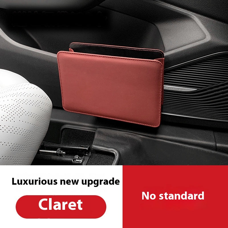 Leather Car Door Trash Bin