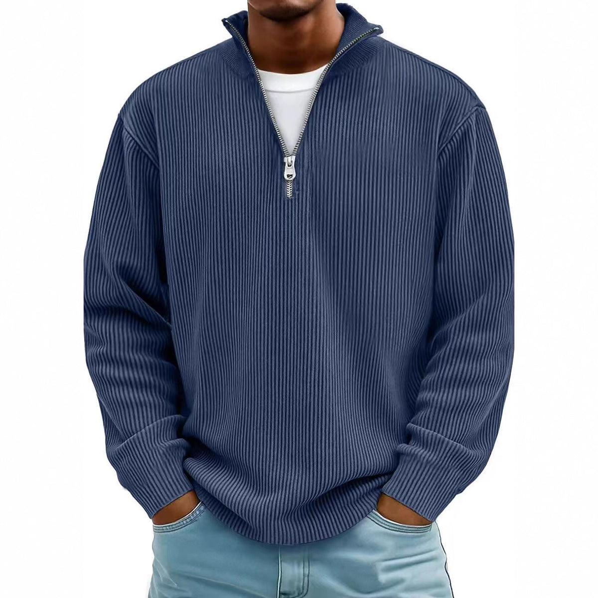 Men's Corduroy Quarter-Zip Pullover