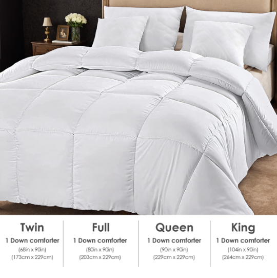 Down-Alternative Microfiber Comforter (White)