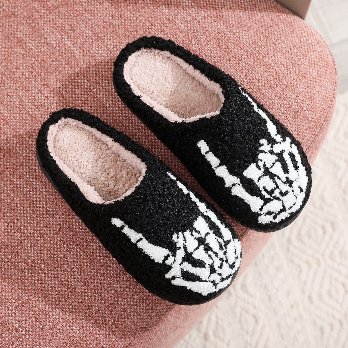 Rock-On Skeleton Hand Slippers