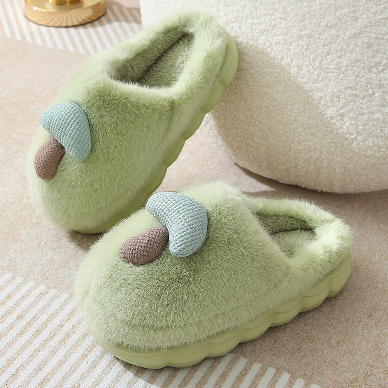Mushroom Plush Slippers