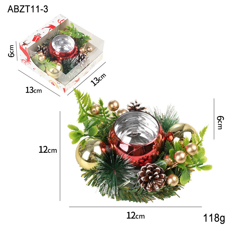 Pinecone Christmas Candle Holder
