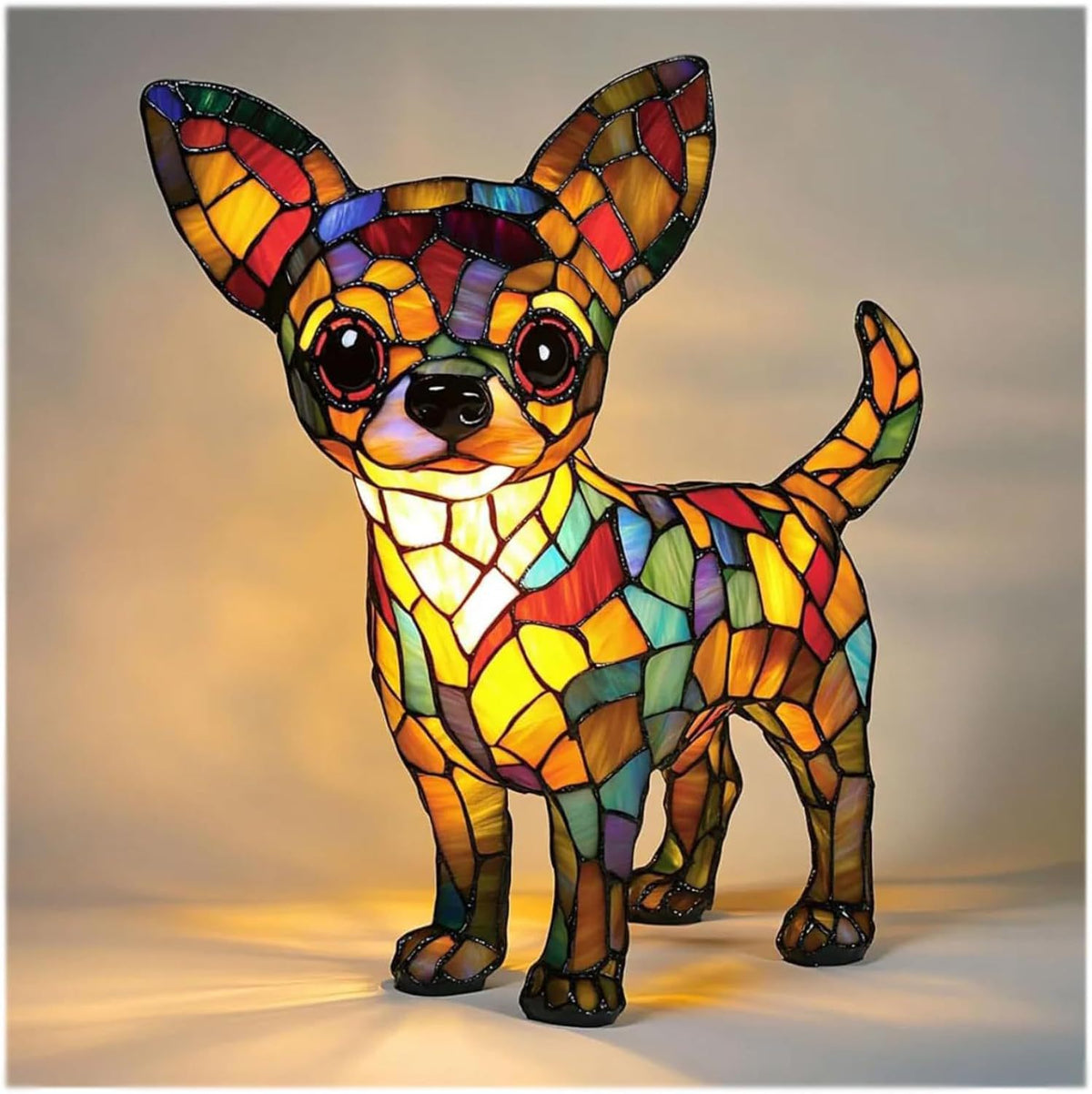 Color-Changing Dog Figure Lamp