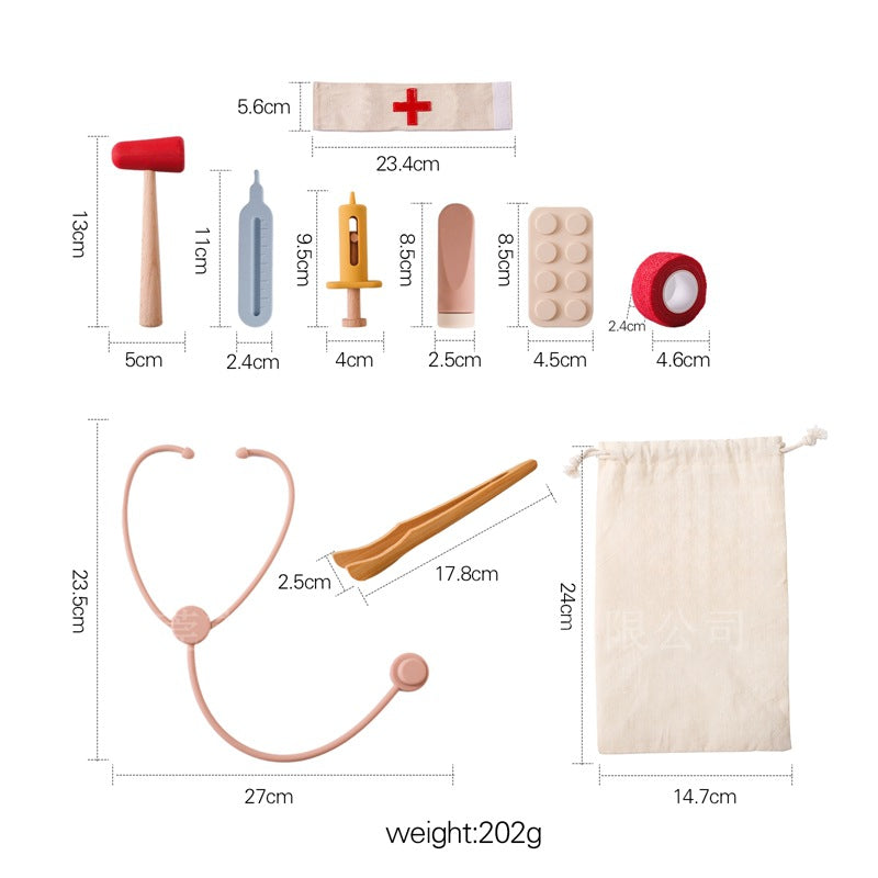 Wooden Doctor Play Set