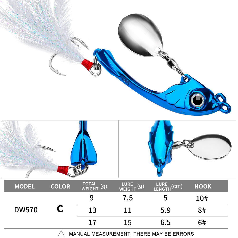 Spinning Spoon Fishing Lure