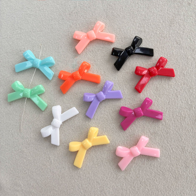 Acrylic Bow Spacer Beads