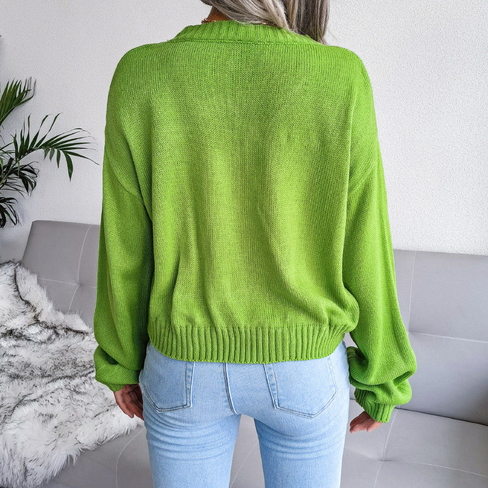 Cloud Pattern Knit Cardigan