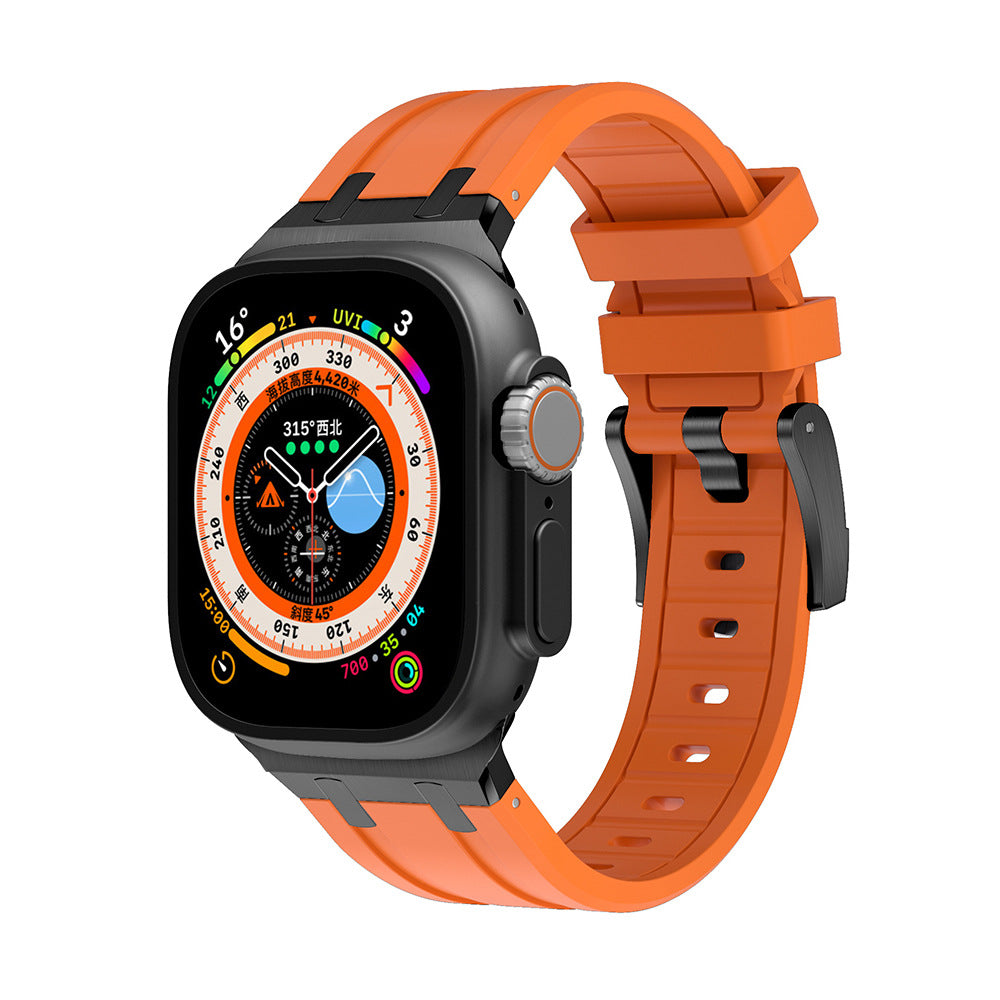 Two-Tone Silicone Smartwatch Band