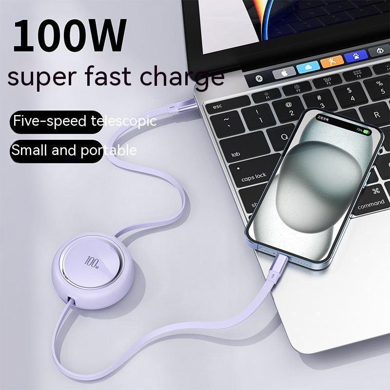 Retractable 100W Charging Cable