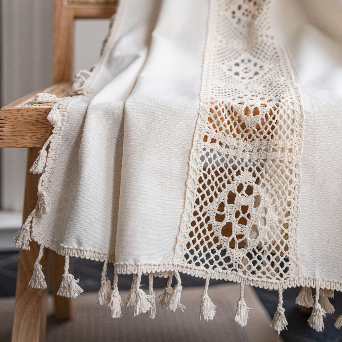 Crochet Café Curtain