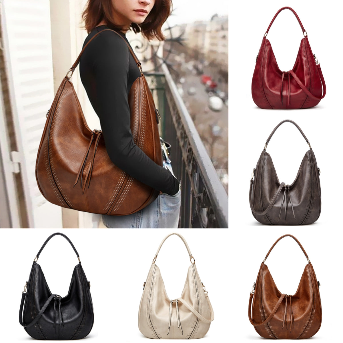 Retro Tassel Hollow Tote
